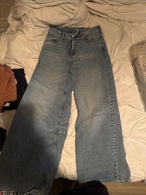 H&M Light Blue Wide Leg Jeans